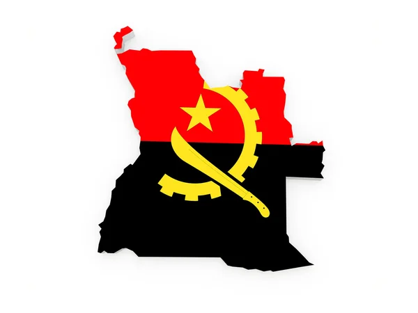 Map of Angola. — Stock Photo, Image