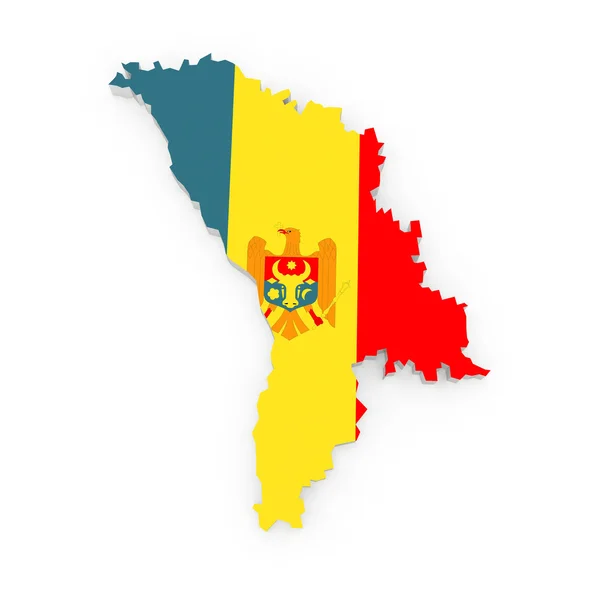 La mappa di Moldova. — Foto Stock