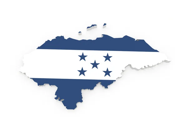 Mapa z Hondurasu. — Stock fotografie