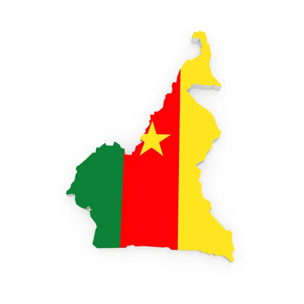 Map of Cameroon. — Stock Photo, Image