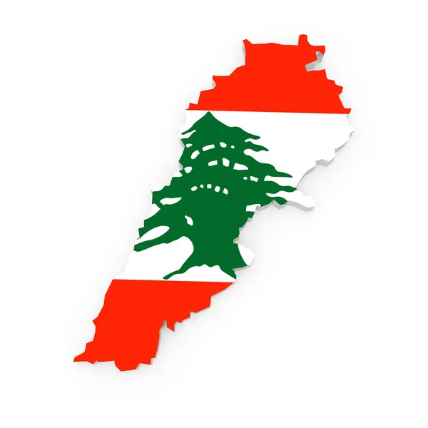 Map of Lebanon. — Stock Photo, Image