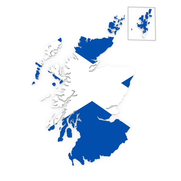 La carte de L'Écosse . — Photo