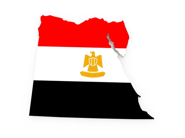 Kaart van Egypte. — Stockfoto