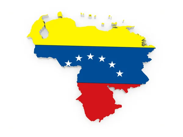 Térkép-Venezuela. — Stock Fotó