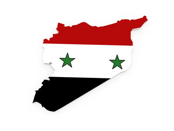 Map of Syria. — Stock Photo, Image