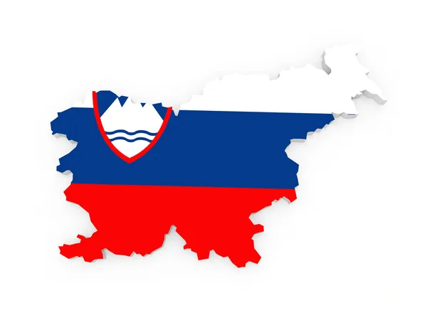 슬로베니아 의지도. — 스톡 사진