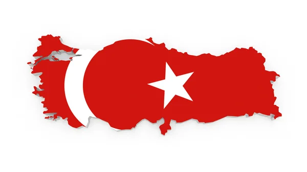 El mapa de Turquía. — Foto de Stock