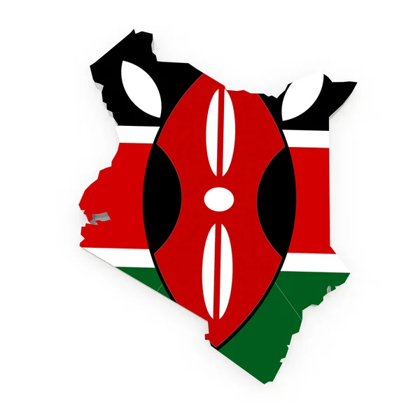 Map of Kenya. — Stock Photo, Image