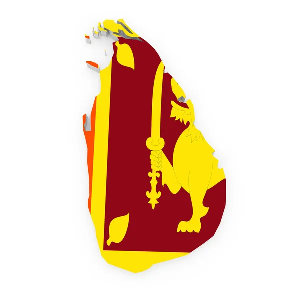 Map of Sri Lanka. — Stock Photo, Image