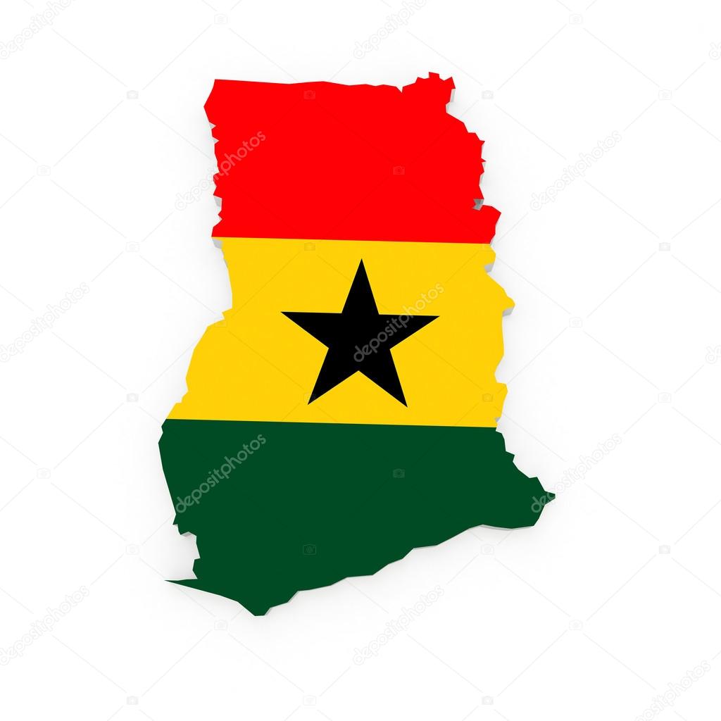 Map of Ghana.