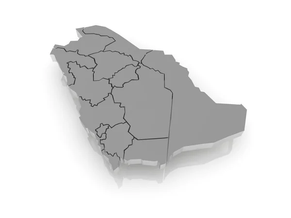 Mapa de arabia saudí —  Fotos de Stock