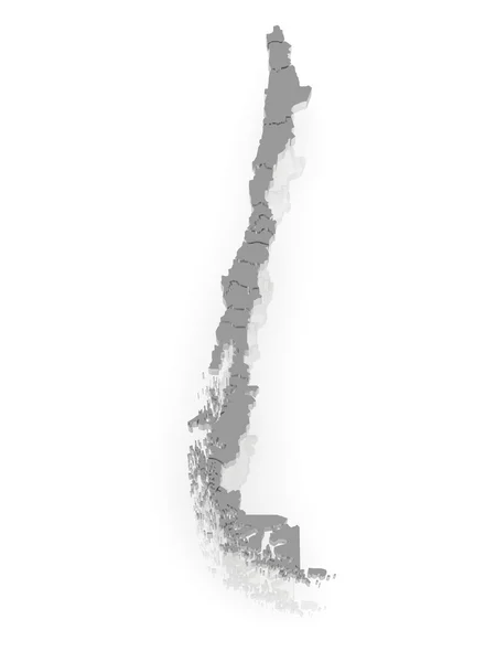 La mappa di Chile . — Foto Stock