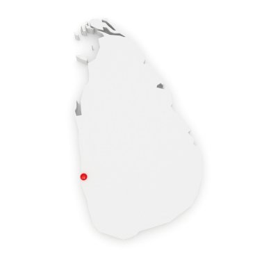 Sri Lanka Haritası.