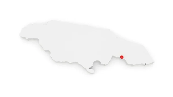 O mapa de Jamaica . — Fotografia de Stock