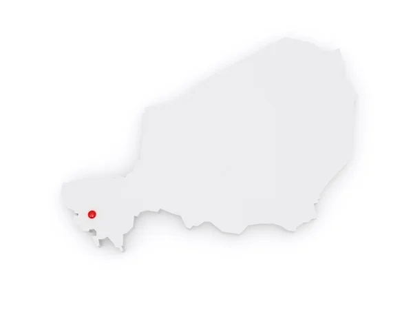 Map of Niger. — Stock Photo, Image