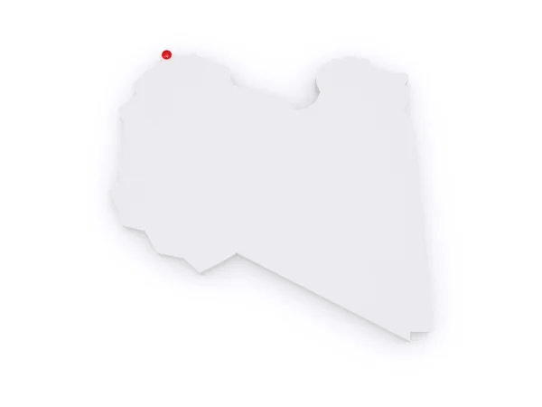 Map of Libya — Stock Photo, Image