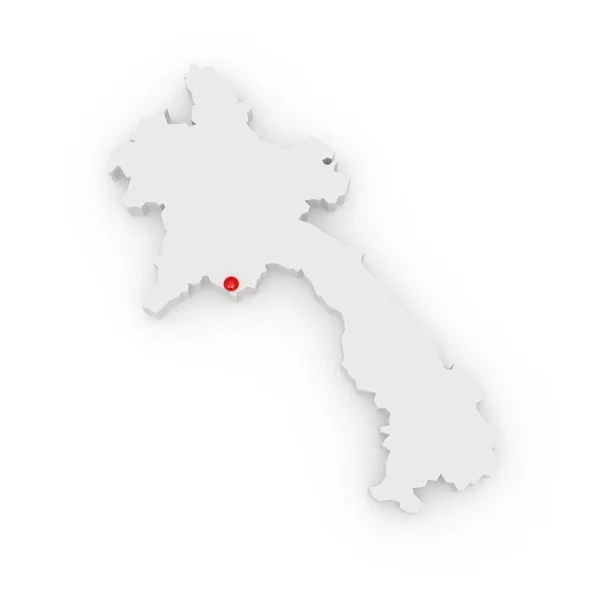 Map of Laos — Stock Photo, Image