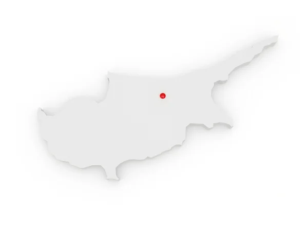 Map of Cyprus — Stock Photo, Image