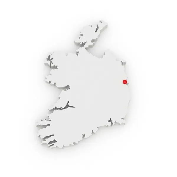 La mappa di Irlanda. — Foto Stock