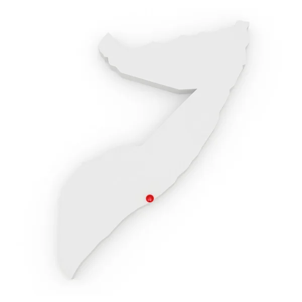 Map of Somalia — Stock Photo, Image