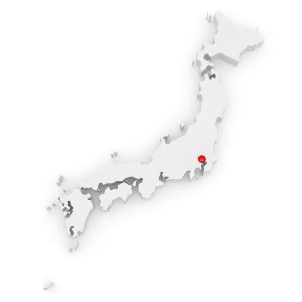 Mapa online de Japón —  Fotos de Stock