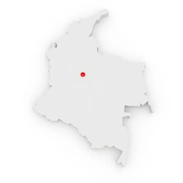 Mapa columbia — Zdjęcie stockowe
