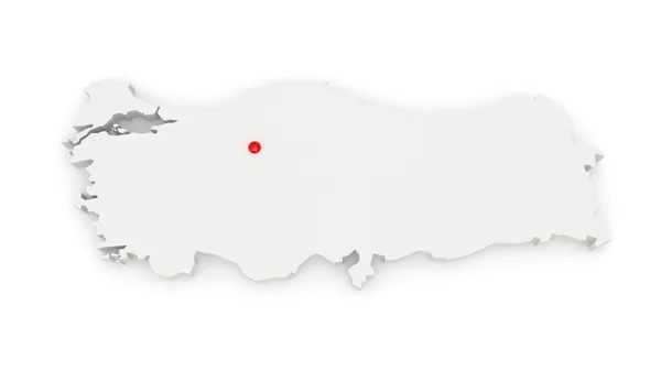 Landkarte der Türkei — Stockfoto