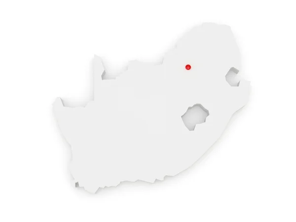 地图的南非共和国 （rsa) — 图库照片
