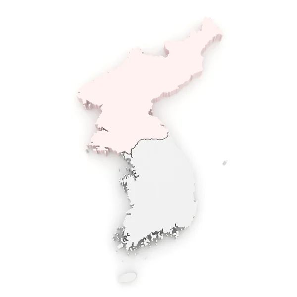 Mappa di Corea. — Foto Stock
