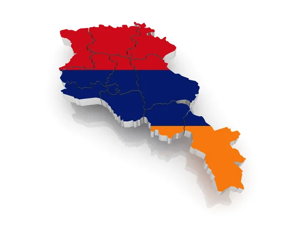 Karta över Armenien — Stockfoto