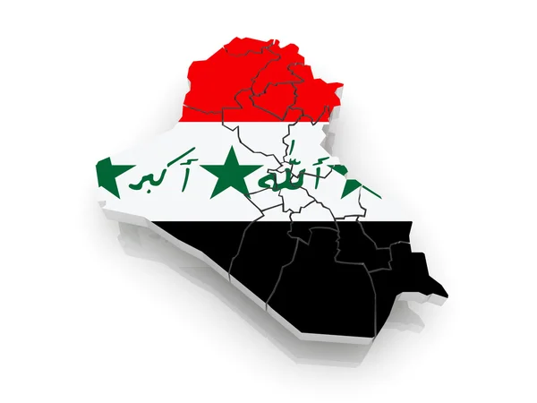 Map of Iraq. — Stock Photo, Image