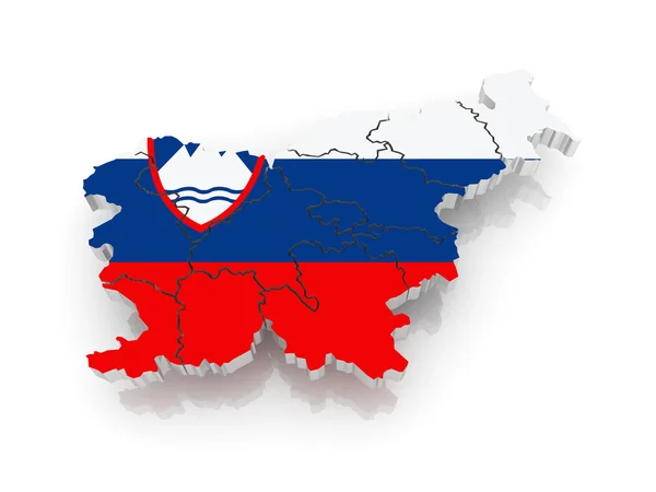 Map of Slovenia. — Stock Photo, Image