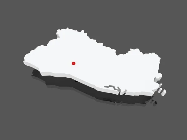 살바도르의 지도. — 스톡 사진