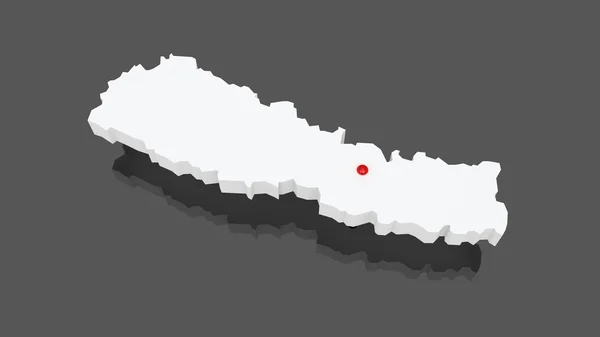 Map of Nepal. — Stock Photo, Image