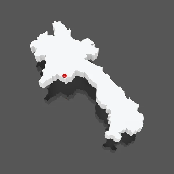 라오스의 지도. — 스톡 사진