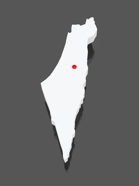 Карта Израиля . — стоковое фото