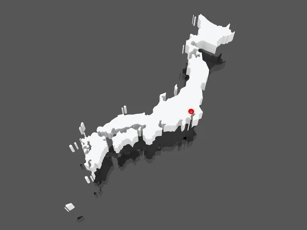 Map of Japan. — Stock Photo, Image