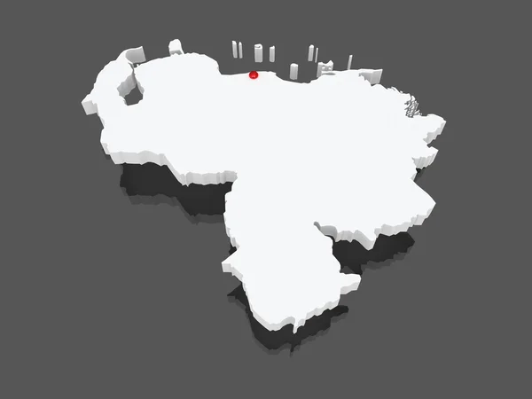 Harta Venezuelei . — Fotografie, imagine de stoc