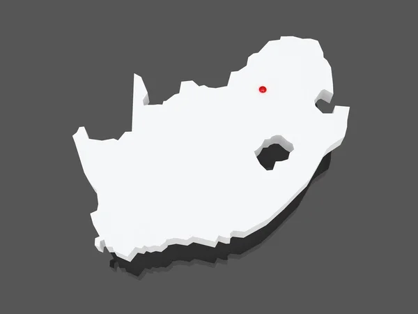 Map of Republic of South Africa (RSA). — Stock Photo, Image