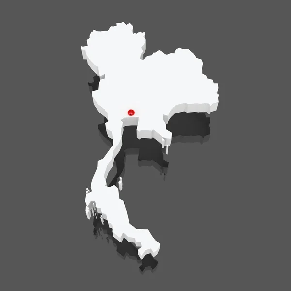 Mapa de Tailandia . —  Fotos de Stock