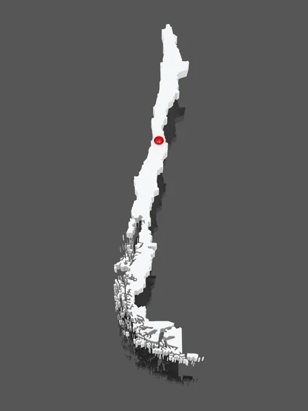 Map of Chile. — Stock Photo, Image