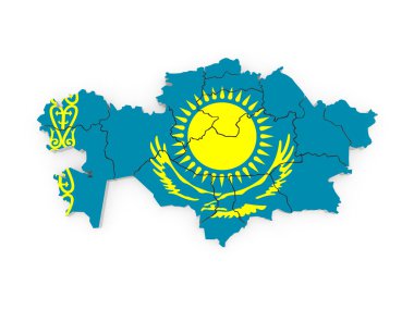 Kazakistan Haritası.