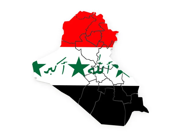 Χάρτης του Ιράκ. — Φωτογραφία Αρχείου
