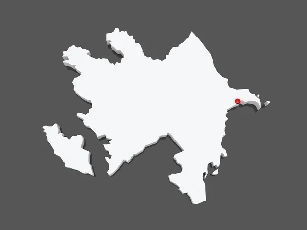 Mapa online de Azerbaiyán . —  Fotos de Stock