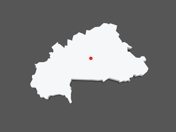 Χάρτης της Μπουρκίνα Φάσο. — Φωτογραφία Αρχείου