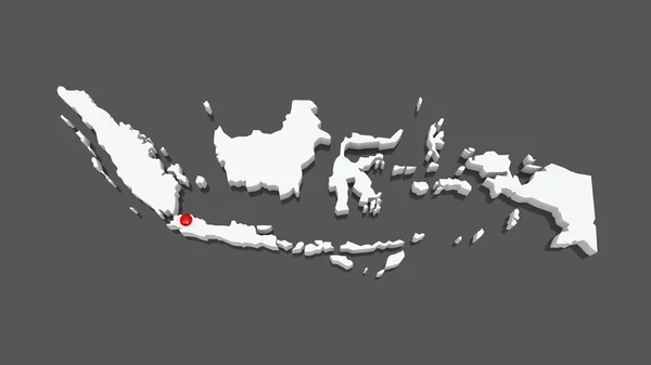 Mappa di indonesia — Foto Stock