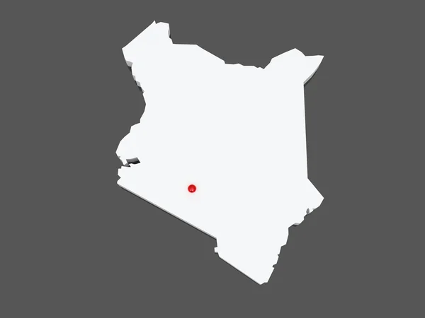 Map of Kenya — Stock Photo, Image