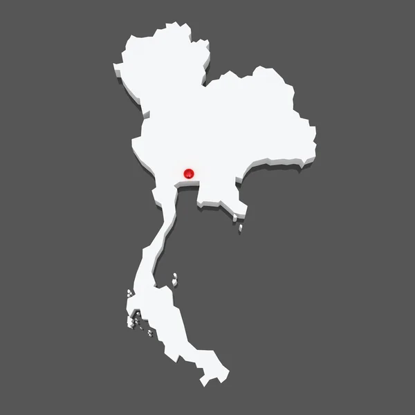 Map of Thailand. — Stock Photo, Image