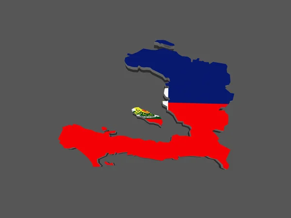 ハイチの地図. — ストック写真
