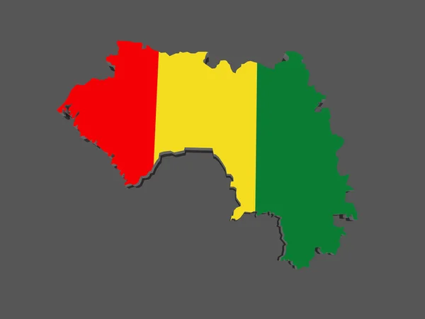 Map of Guinea — Stock Photo, Image